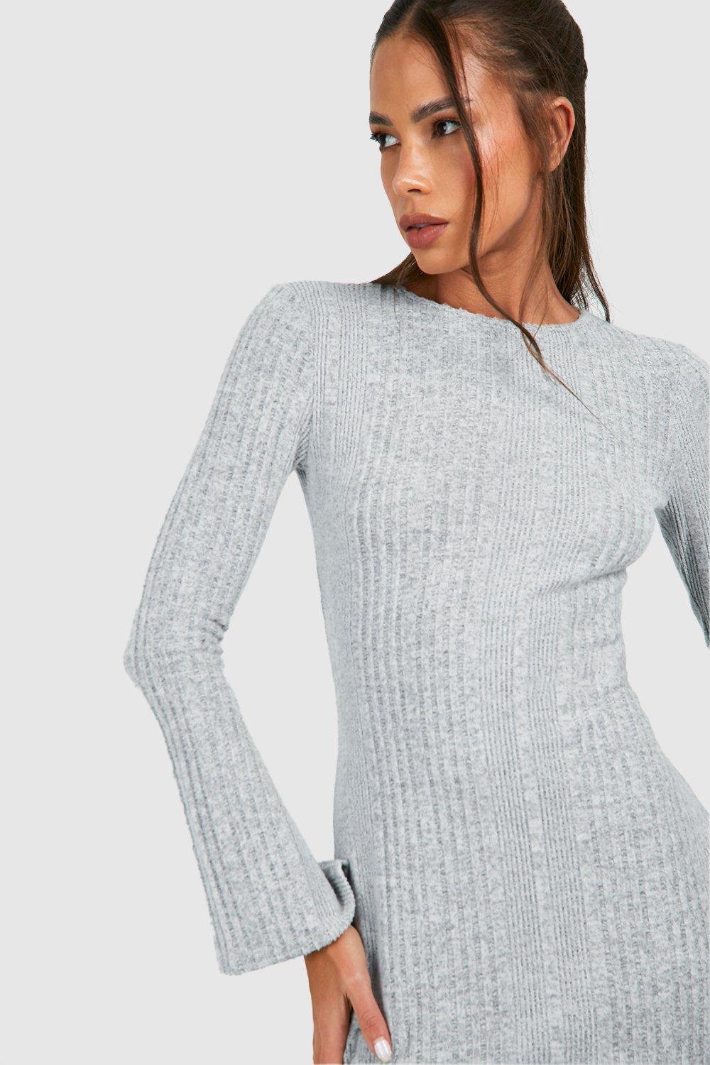 Grey hotsell dress boohoo